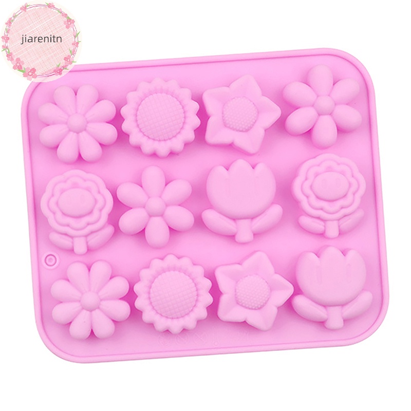 Khuôn Silicon Làm Đá / Bánh / Xà Phòng / Sô Cô La / Đá Viên Hình Hoa Hồng handmade vn