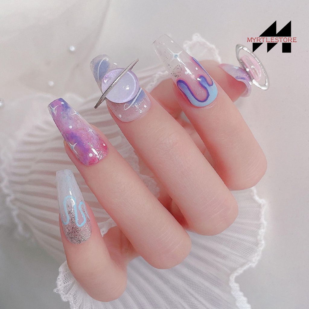 Set 10 Phụ Kiện Trang Trí Móng Nghệ Thuật Hình Hành Tinh 3d diy
