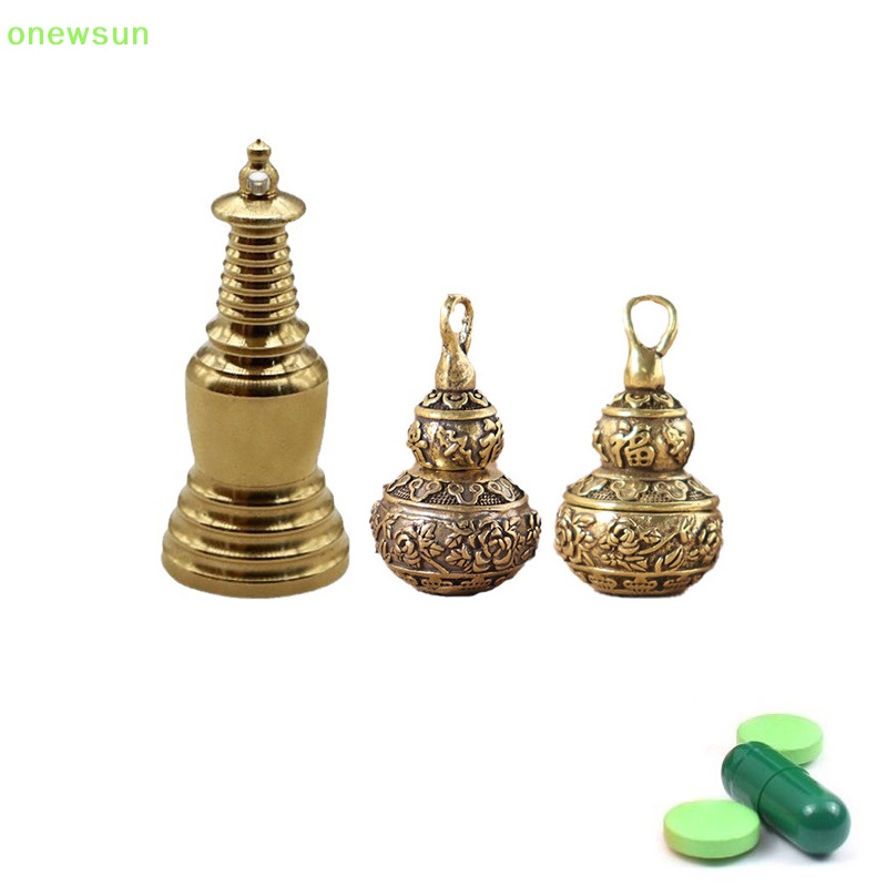 Hộp Đựng Thuốc onewsun Bằng Đồng Thau Chống Thấm Nước Mới
