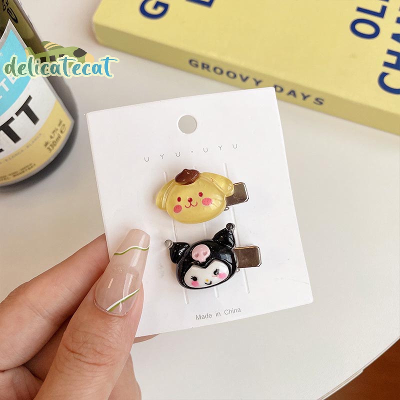 SANRIO Bộ 1 / 5 Kẹp Tóc mini Hoạt Hình Dễ Thương Cho Nữ