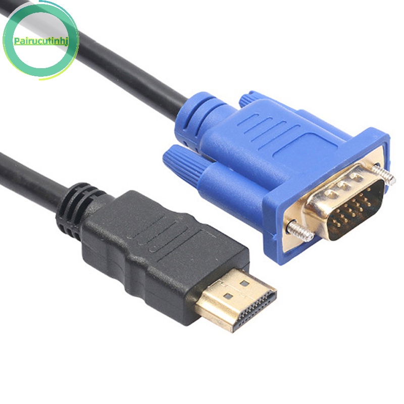 Dây Cáp Chuyển Đổi parucutin hdmi Đực Sang vga Đực Cho pc dvd 1080p hdtv 6ft vn