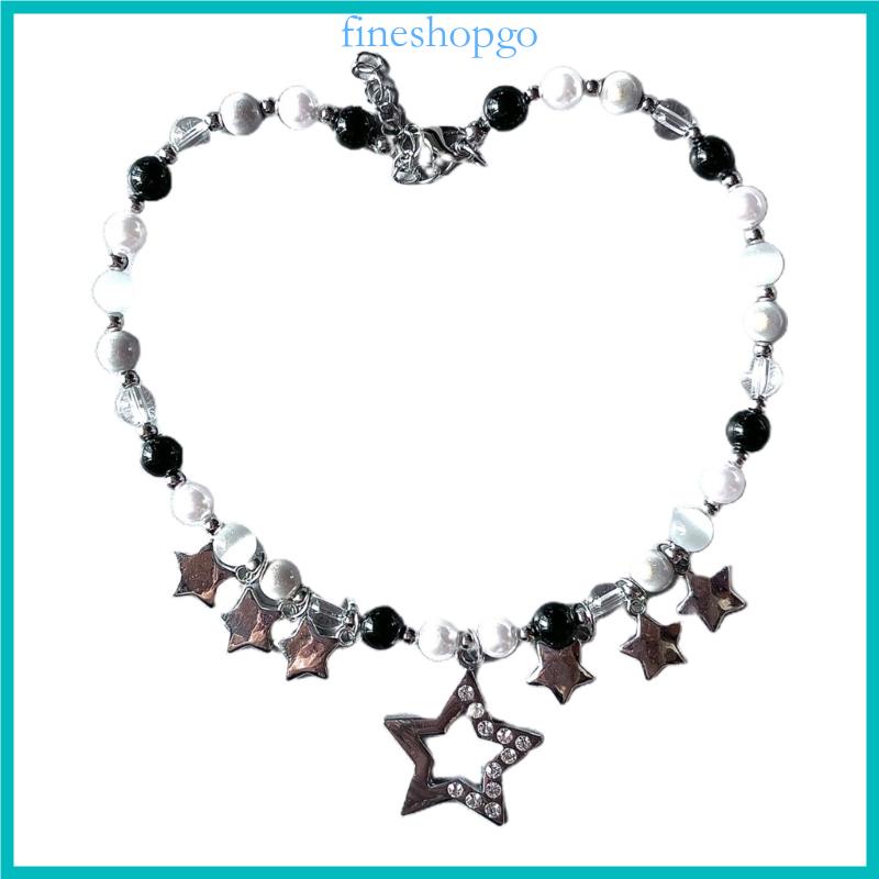 Vòng Cổ choker y2k Mặt Ngôi Sao Đính Đá Thời Trang Cho Nữ