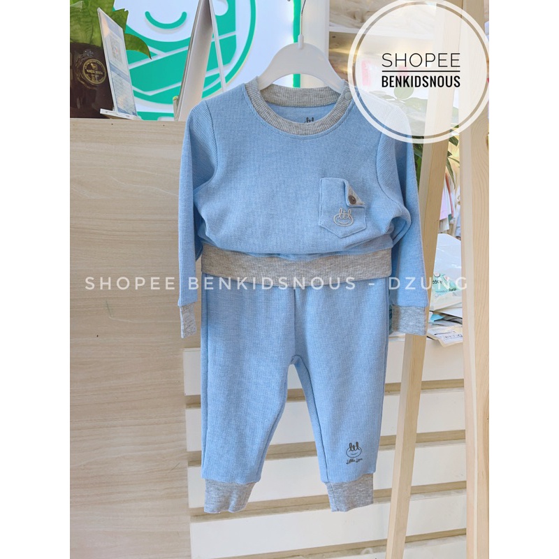 LIL LITTLE LOVE - Bộ dài tay vải nỉ cotton cho bé