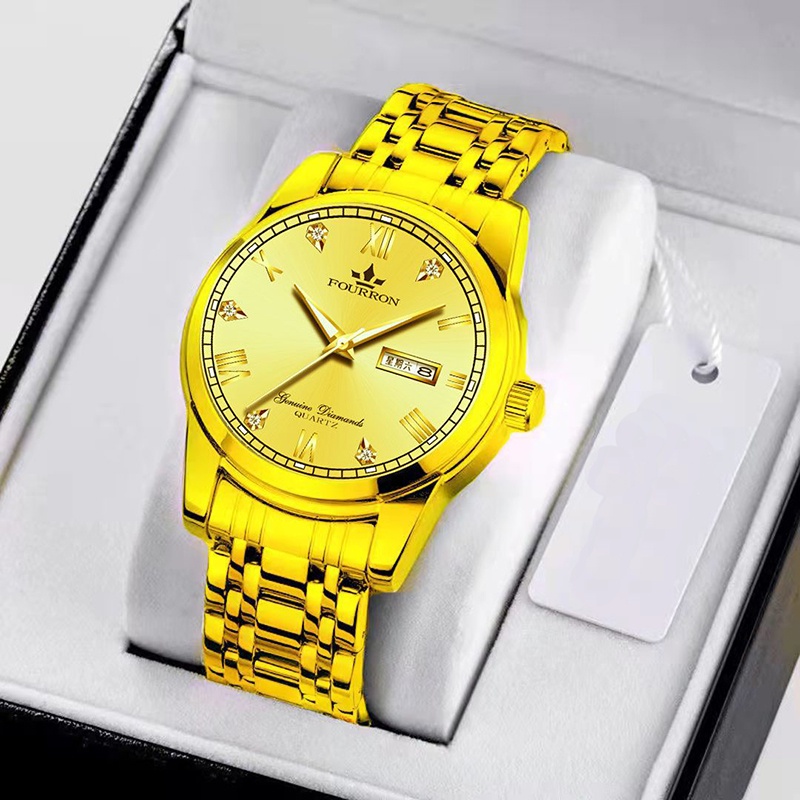 Esea Đồng Hồ Cơ Dây Thép Chống Nước Phát Quang Không Phai Màu Cho Nam Và Nữ