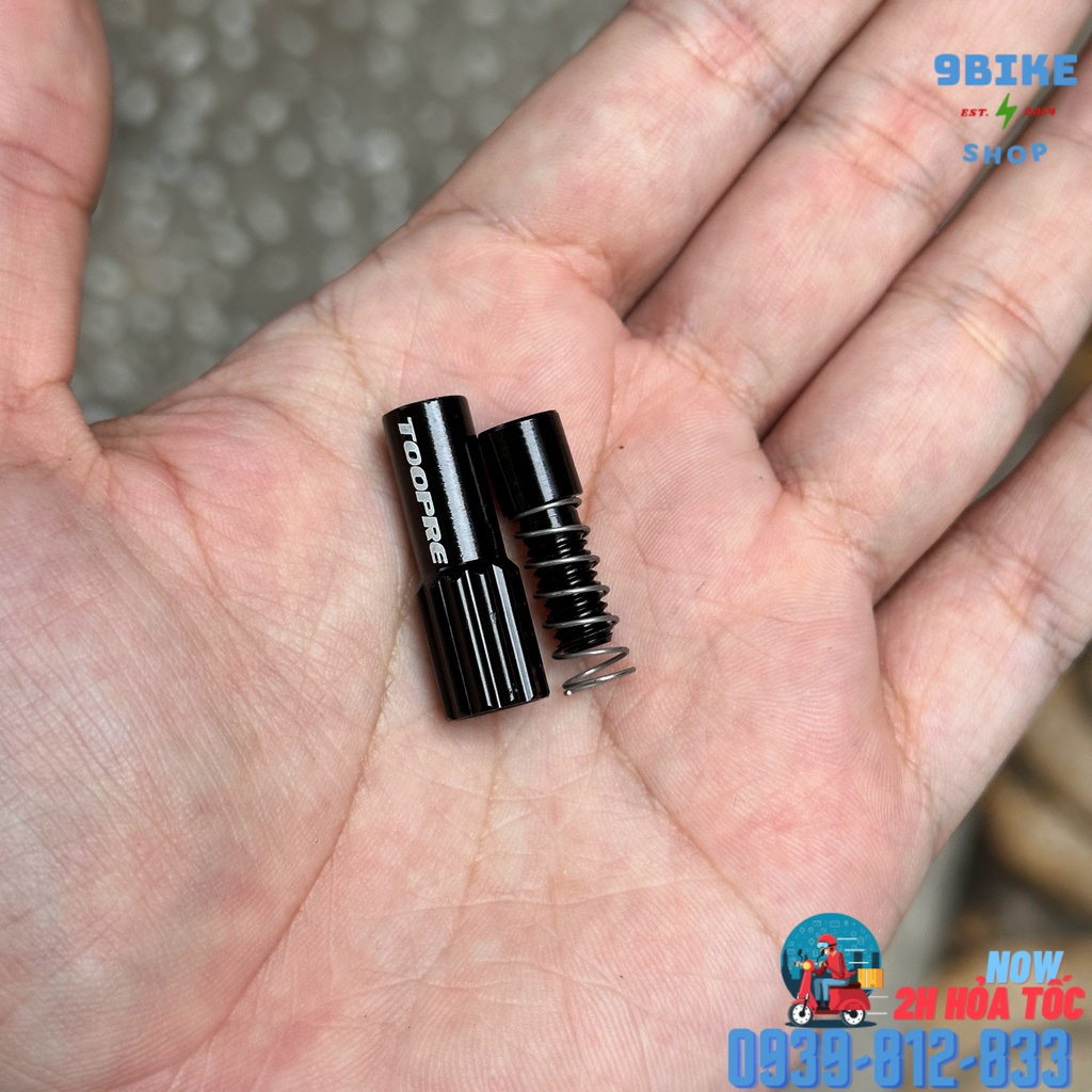 Ốc tăng dây đề dây thắng nhôm cnc siêu nhẹ siêu nét TOOPRE màu đen - GIÁ 1 CÁI