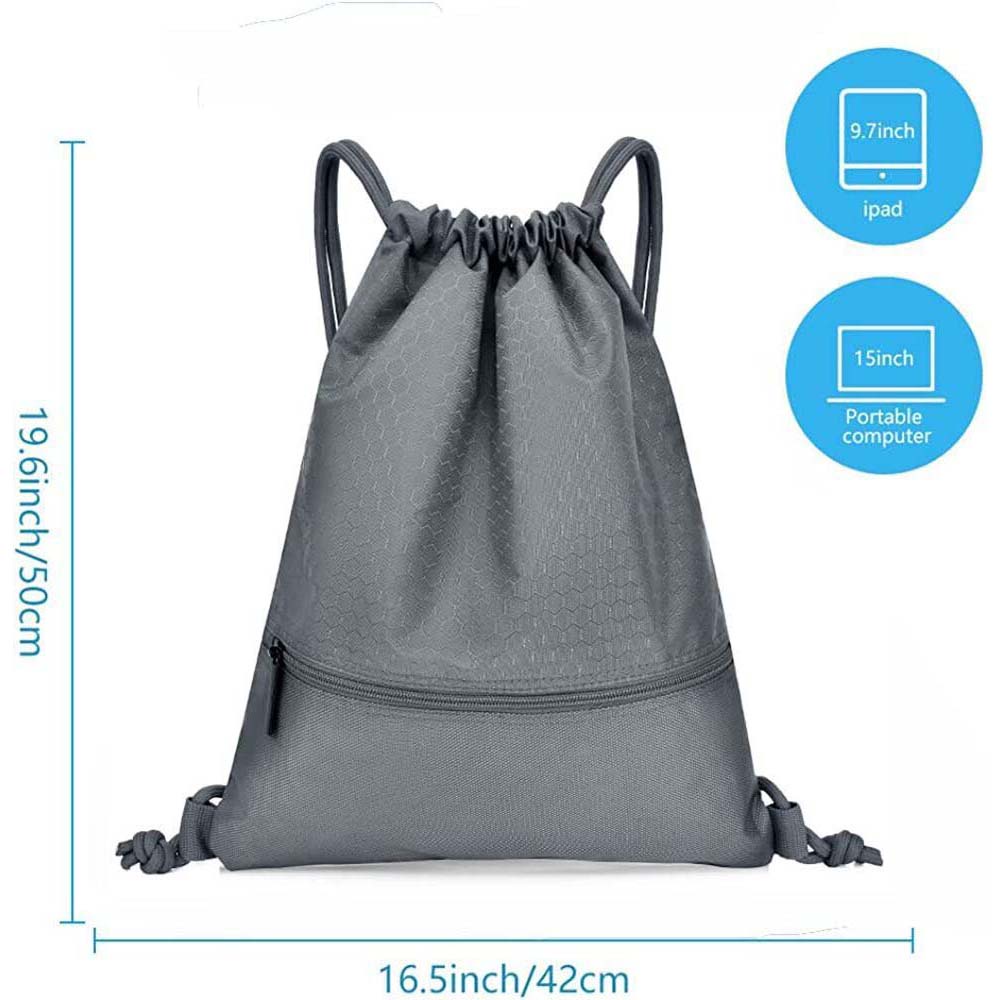 Drawstring Bag Football Basketball Bag Waterproof Backbag Large Capacity Hiking Bag Sport Bag for Mens Womens