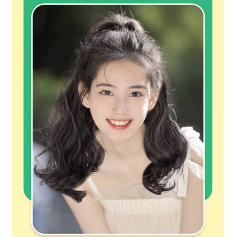 Tóc Giả Dài Xoăn Gắn Đuôi Cá Mập Thời Trang Cho Nữ