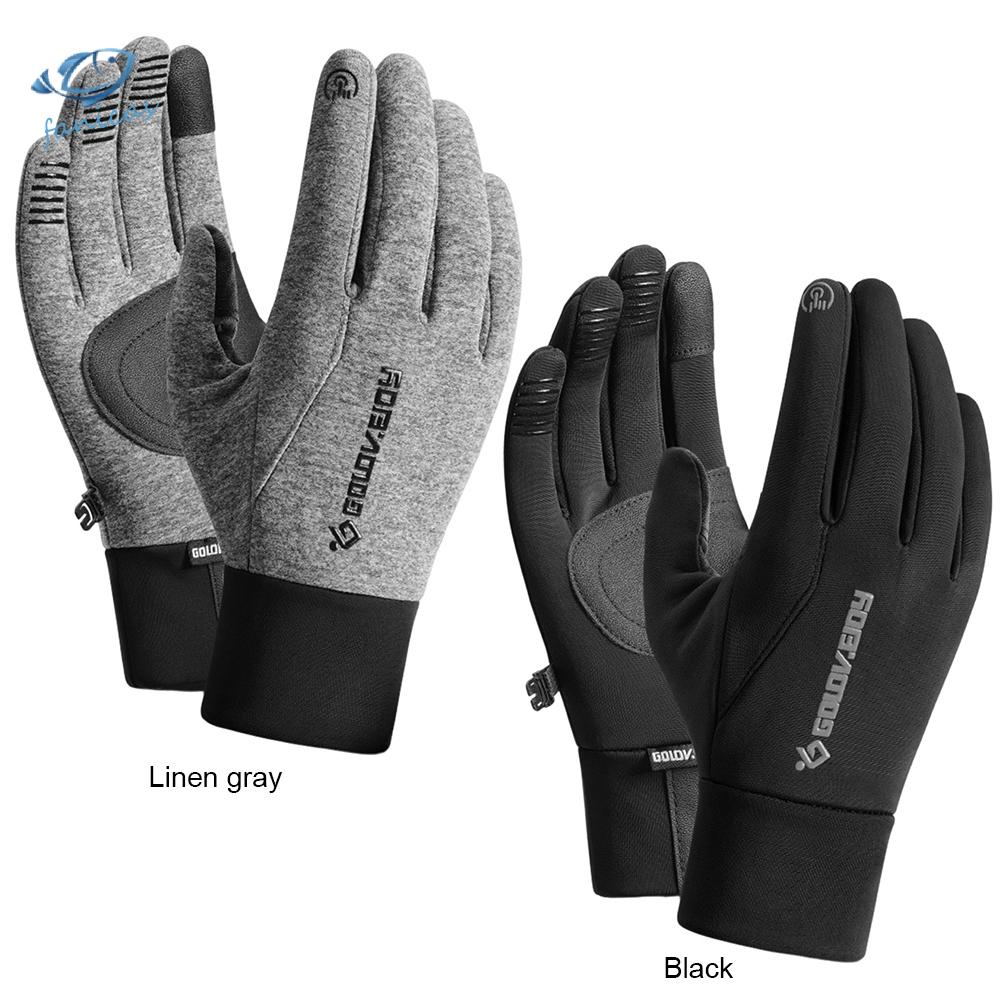 Găng Tay Chạy Xe Đạp Chống Trượt / Chống Nước Có Thể Chạm Màn Hình Cảm Ứng Cho Nam