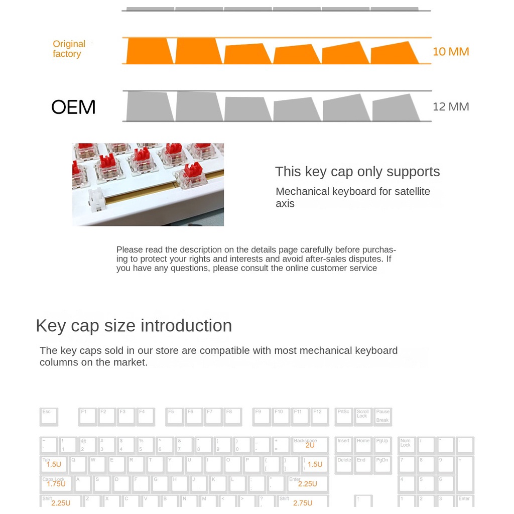 MONSTER STORY Cute Cartoon Black and White Keycaps Bàn Phím Cơ 139 Phím Màu Trắng Đen In Hình Hoạt Hình Dễ Thương