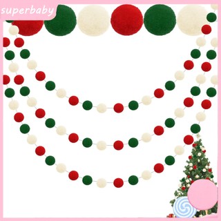 1 gói hạt pom pom màu xanh lá / đỏ trang trí giáng sinh / sinh nhật diy