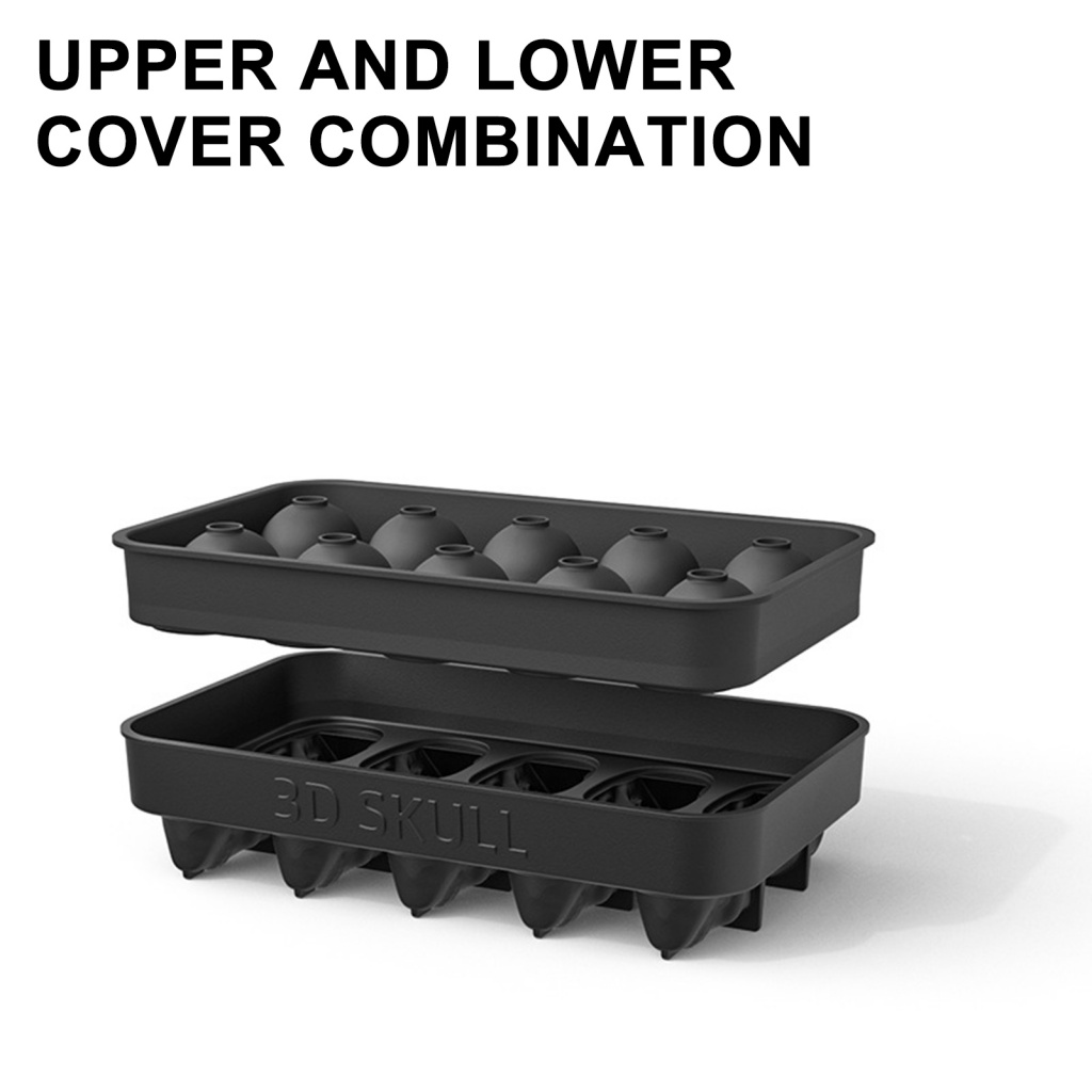 Phụ Kiện Chuyên Dụng Dành Cho Xe Hơi| Khuôn silicone Làm Đá Hình Đầu Lâu Sáng Tạo Dễ Dàng Sử Dụng