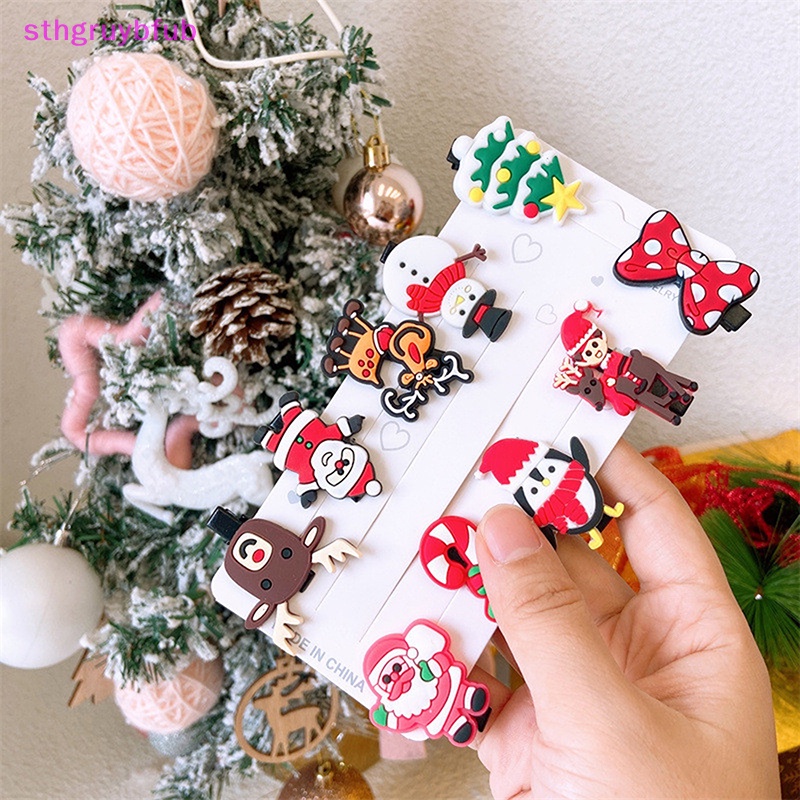 Set 10 Kẹp Tóc Hình Ông Già Noel Dễ Thương vn