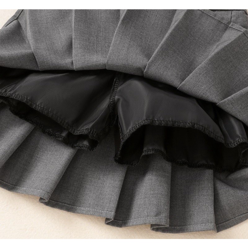 Chân Váy Chữ a Lưng Cao Xếp Ly Màu Sắc Xinh Xắn Thời Trang Xuân Thu Cho Bé Gái