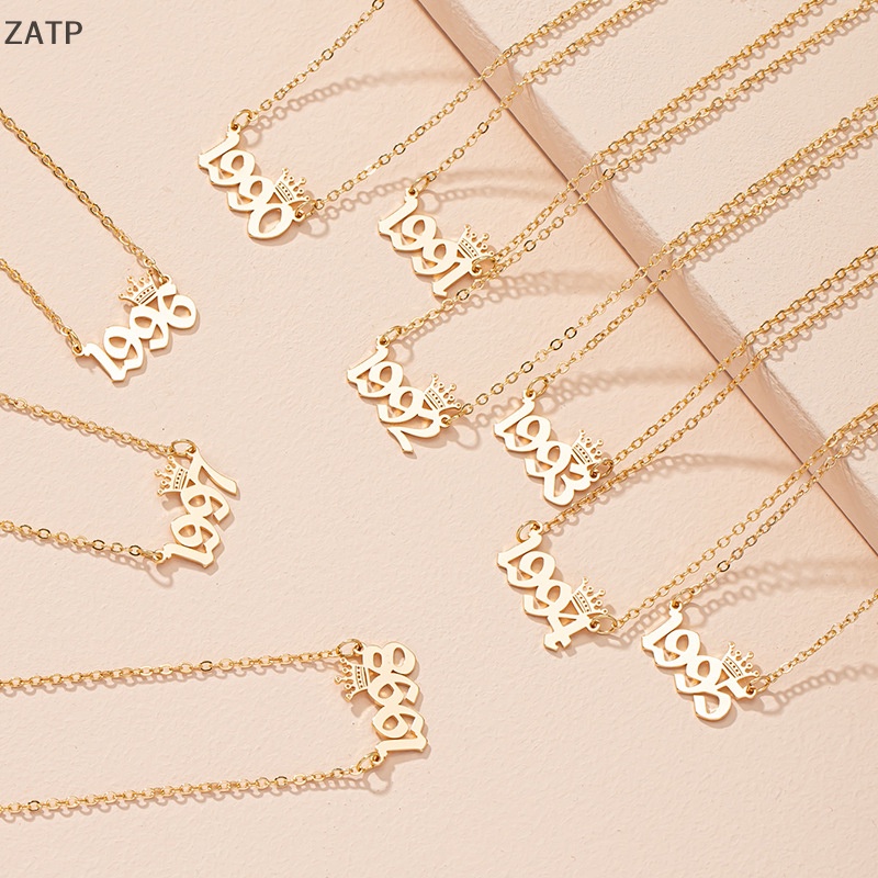 Za Vòng Cổ Trang Sức Hình Vương Miện Năm Sinh Thời Trang Năm 1980 Đến 2019 Cho Nữ vn