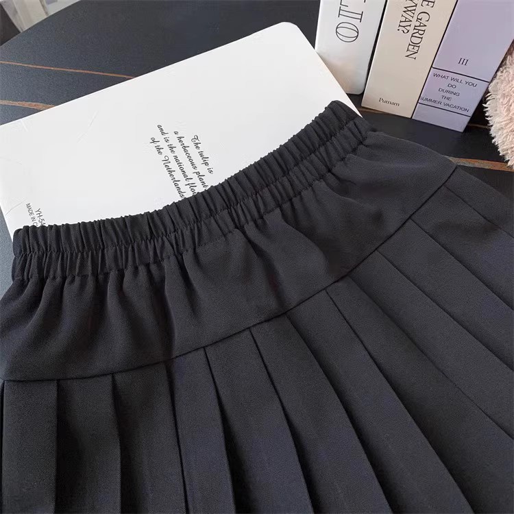 Chân Váy Chữ a Lưng Cao Xếp Ly Màu Sắc Xinh Xắn Thời Trang Xuân Thu Cho Bé Gái