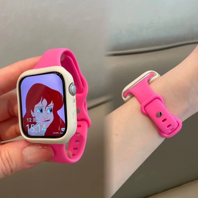 Silicone Dây Đeo Đồng Hồ Bằng Silicon Kích Thước 40mm 41mm 42mm 44mm 45mm 49mm 38mm Cho iwatch ultra series 8 7 6 se 5 4 3