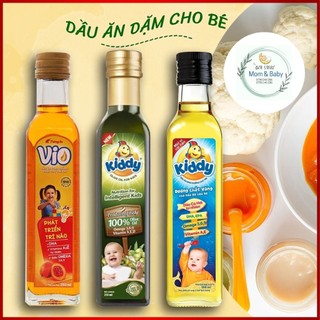 Dầu ăn dặm Kiddy cá hồi/olive/gấc vio/dầu mè/dầu óc chó, dầu ăn trẻ em dinh dưỡng - Dầu ăn dặm cho bé