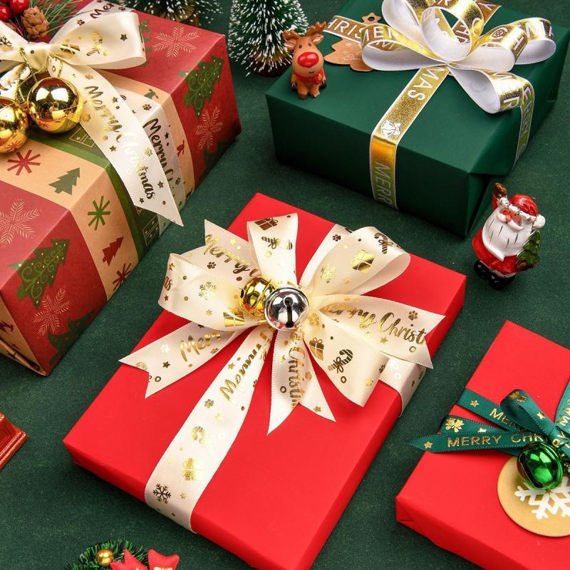 Cuộn Dây Ruy Băng Trang Trí Giáng Sinh Rộng 2.5cm Dài 5m