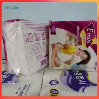 Combo 2 gói khăn giấy vuông Emos khổ giấy lớn 330x330 mm