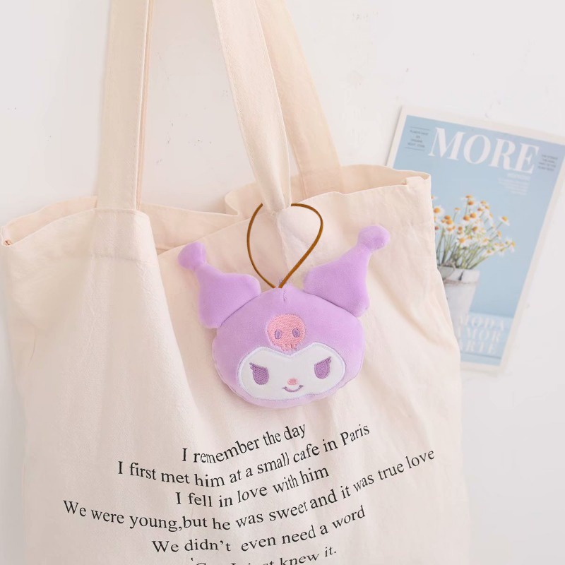 Móc Khóa Gắn Búp Bê Nhồi Bông Mềm Chống Thất Lạc Hình sanrio my melody kuromi cinnamoroll girl Dễ Thương