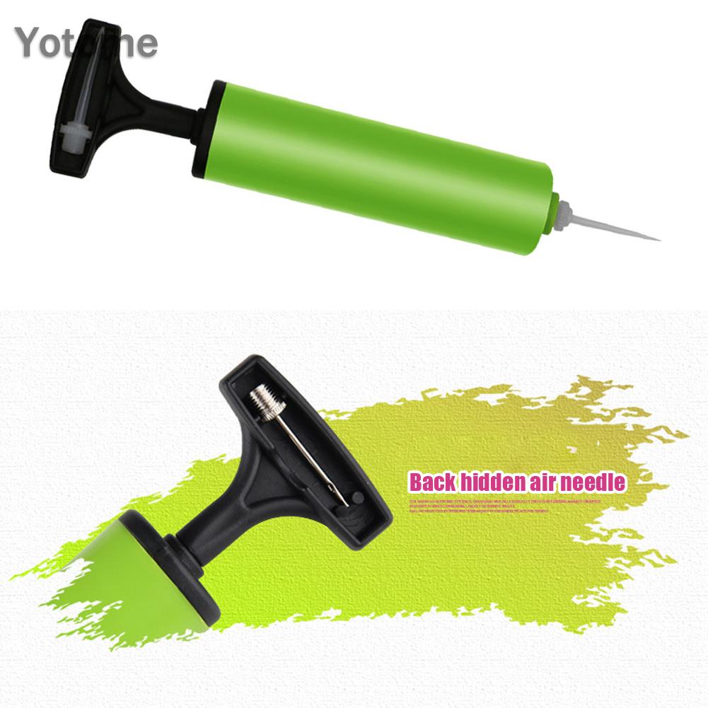 Ống Bơm Bóng Rổ Bóng Đá Bơm Khí Đi Biển Kèm Kim Bơm Khí