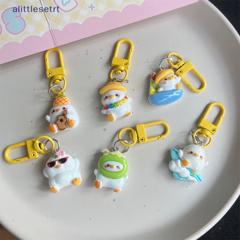 Móc Chìa Khóa Xe Hơi / Túi Xách / Điện Thoại Hình Chú Vịt Dễ Thương Dùng Làm Quà Tặng Cho Bạn Gái vn