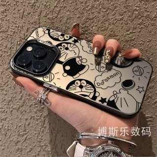 Ốp Điện Thoại Mạ Điện Họa Tiết Mèo Hoạt Hình Cho iphone13pro12max 11 / 7p 14pro