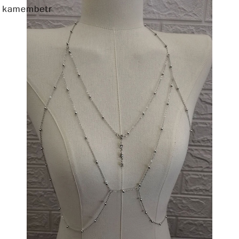 Kam Dây Xích Đeo Cơ Thể Bằng Kim Loại Đính Pha Lê Quyến Rũ Thời Trang Cho Nữ