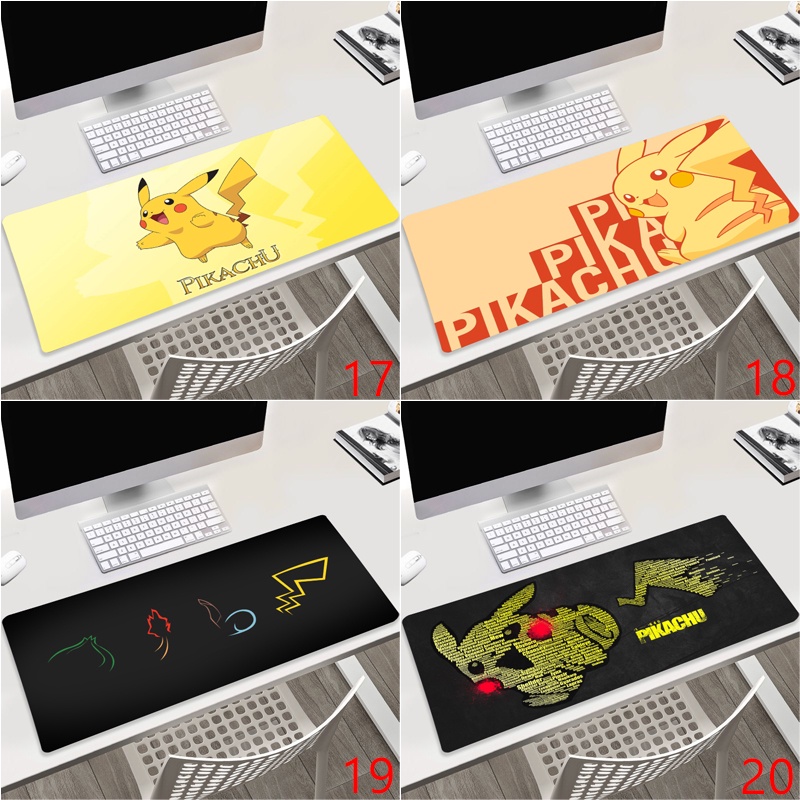 Tấm Lót Chuột Bàn Phím Máy Tính pc laptop Chống Trượt In Hình pikachu Pokemon Độc Đáo Tiện Dụng