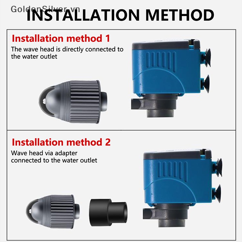 Máy Tạo Oxy Cho Bể Cá Xoay 360 Độ° Tấm Rãnh Tự Động Tạo Sóng Cho Bể Cá