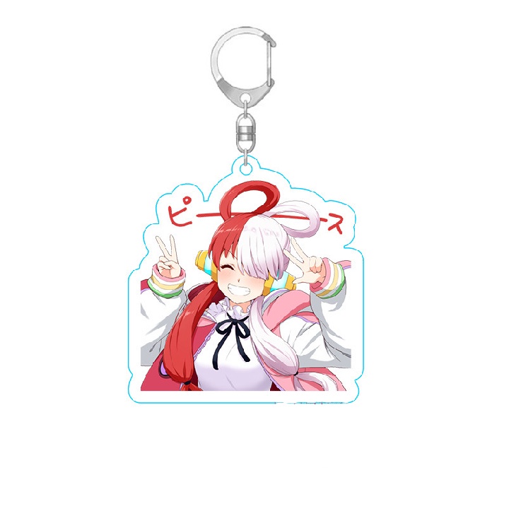 Móc Chìa Khóa Bằng Acrylic Hình Nhân Vật Hoạt Hình One Piece Uta Luffy Chopper Zoro Sanji