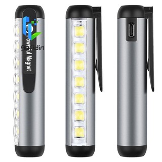 Gofidin đèn pin mini bằng hợp kim nhôm siêu sáng tiết kiệm năng lượng có kẹp tiện dụng