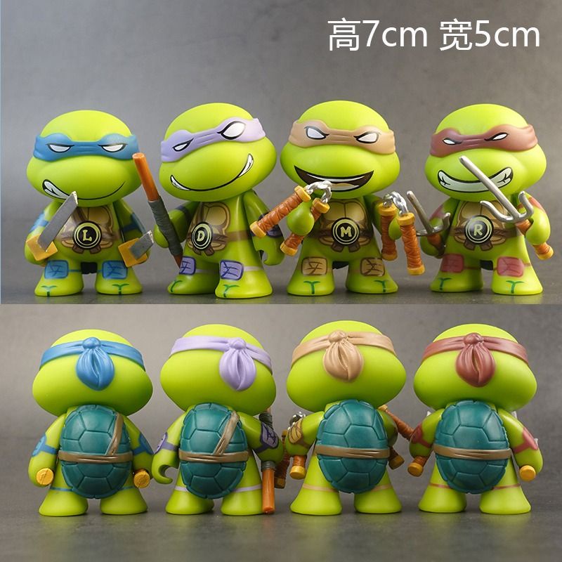 Mô Hình Rùa ninja Có Khớp Cử Động Được Làm Quà Tặng Trang Trí Xe Hơi