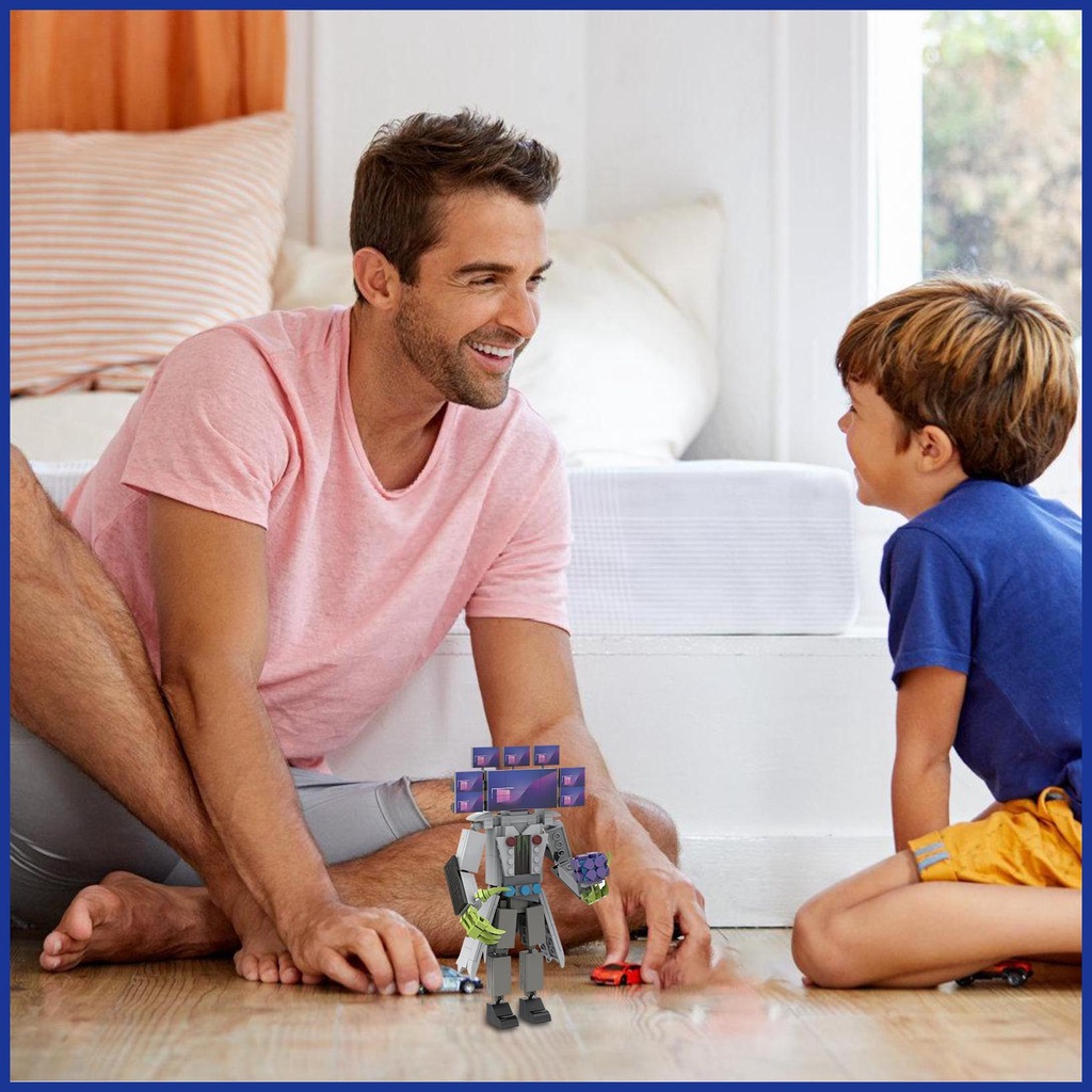 Bộ Đồ Chơi Lắp Ráp Mô Hình Nhân Vật Tian Màn Hình Giáo Dục Cho Bé