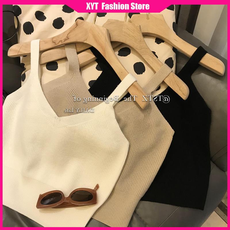 Áo Hai Dây Dệt Kim Kẻ Sọc Màu Sắc Tương Phản Thời Trang Cho Nữ Size 35-60kg