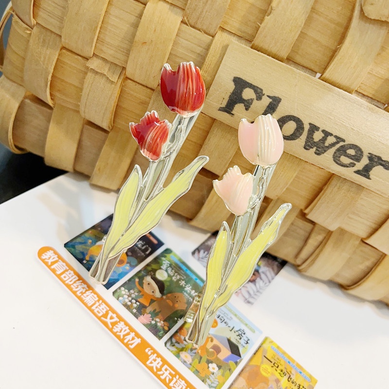 Kẹp Tóc Hình Hoa tulip Dễ Thương Cho Nữ