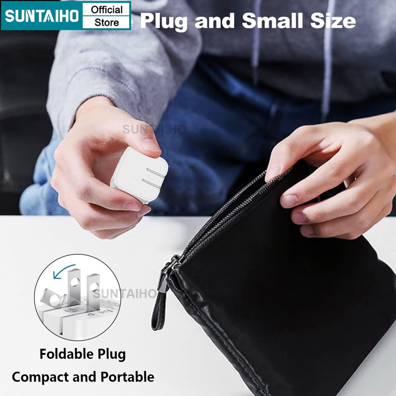 Suntaiho PD 35W Cốc Sạc Nhanh Hai Cổng usb 35w Cho iphone android Điện Thoại