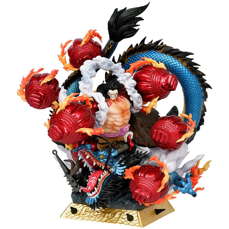 Mô hình Luffy Gear 4 chiến đấu Kaido cao 27cm- có hộp màu- Mô hình One Piece