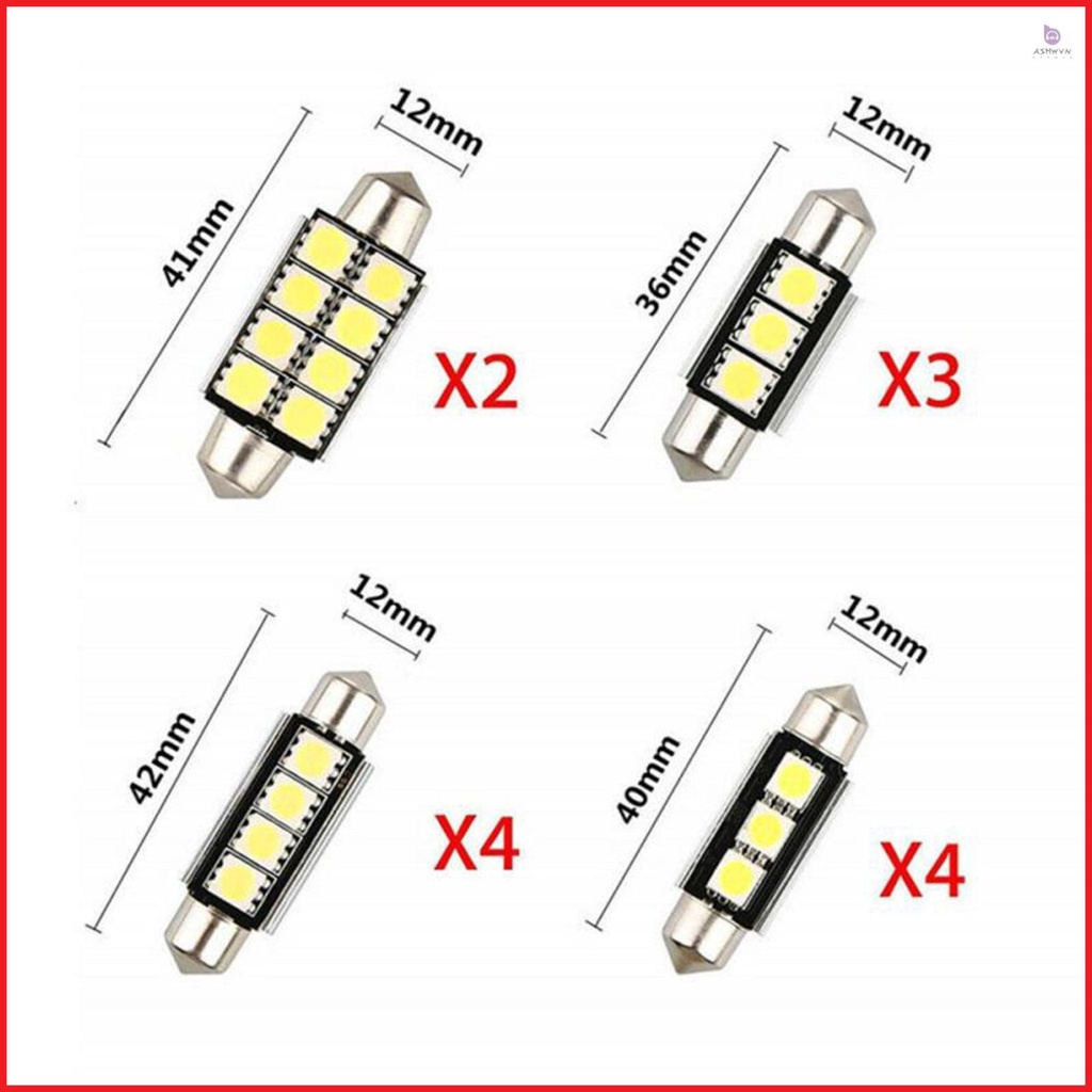 Super Bright Canbus LED Bulbs 5050 SMD LED Lights Bulb Car Interior Light Dome Light LED MAP Light Door Light Trunk License Plate Lamp Bulb