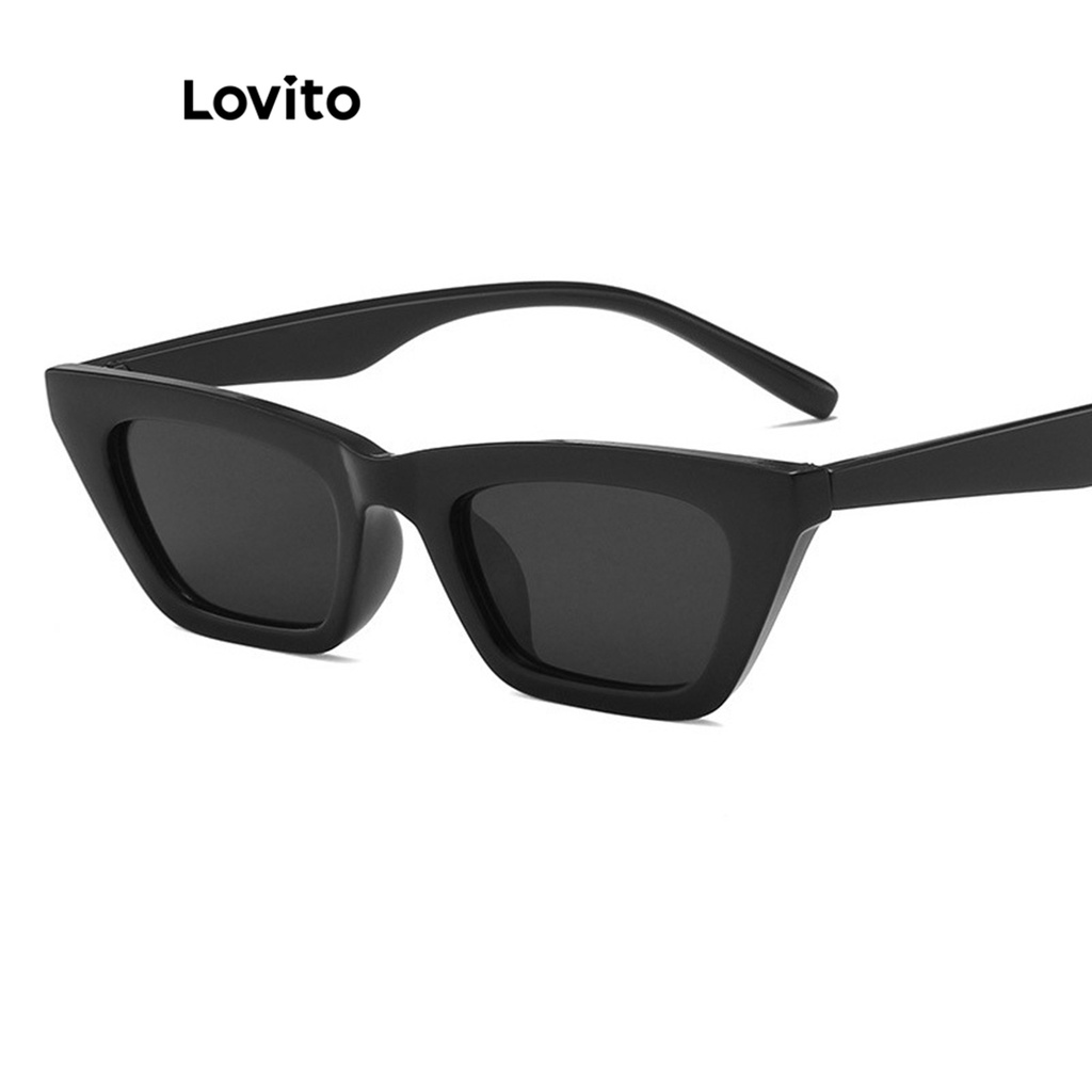 Lovito Kính râm cơ bản trơn thông thường cho nữ LNA28274