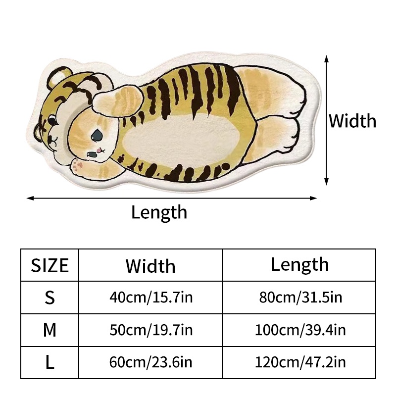 Thảm Chùi Chân Mềm Mại Chống Thấm Nước In Họa Tiết Hoạt Hình Trang Trí Nhà Cửa