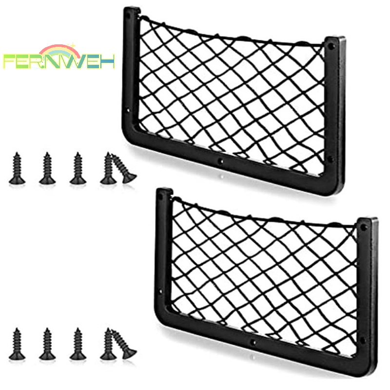 1 Túi Lưới Đựng Đồ Co Giãn Gắn Sau Lưng Ghế Ngồi Xe Hơi