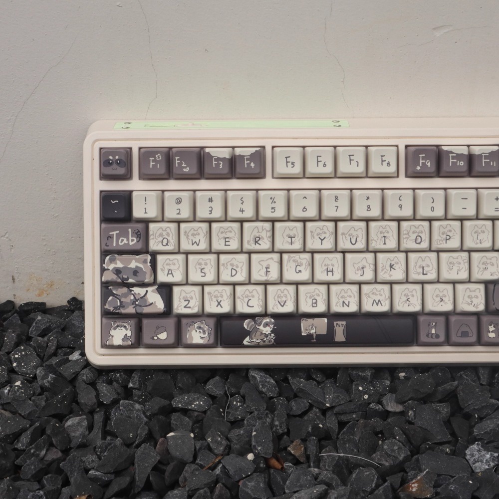 148 Phím Gấu Trúc Keycaps Cherry/MDA Profile Anime dễ thương PBT Dye Sub Bàn Phím Cơ Keycap