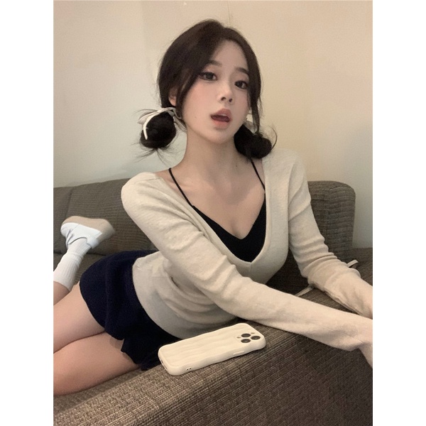 NZN Áo Thun Tay Dài Thiết Kế Mới Thời Trang Mùa Thu Theo Phong Cách Hàn Quốc