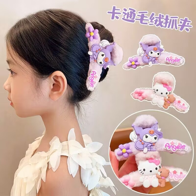 Kẹp Tóc Hình Cá Mập Hoạt Hình Bằng Lông Nhung Dễ Thương Xinh Xắn 2023