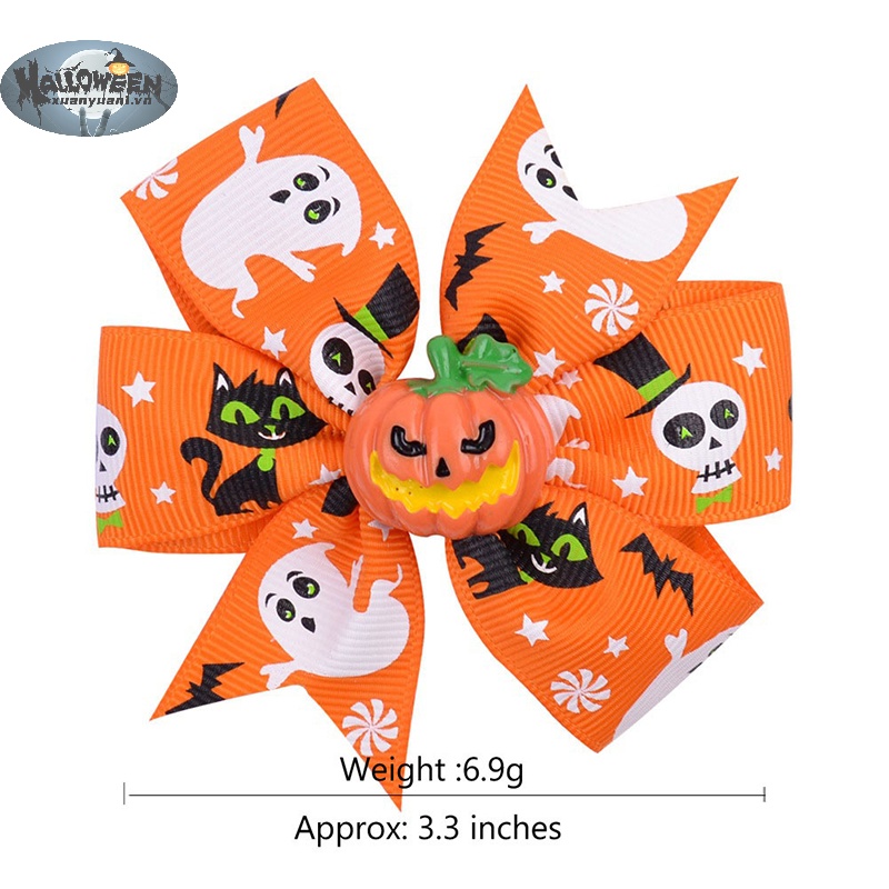 1 Kẹp Tóc Nơ Ruy Băng Đáng Yêu Cho Bé Gái