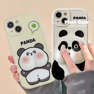 Hoạt Hình Ốp Điện Thoại Hình Gấu Trúc 3d Cho iphone 7plus xs max xr 11 15 14 12 13 pro max 6 6s 7 8 15 plus se 2020 x