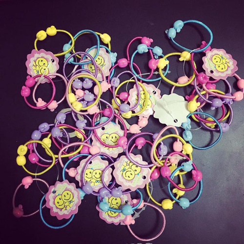 PVN60948 Túi 50 Dây Buộc Tóc Xinh Xắn, Dễ Thương Cho Bé Gái T2