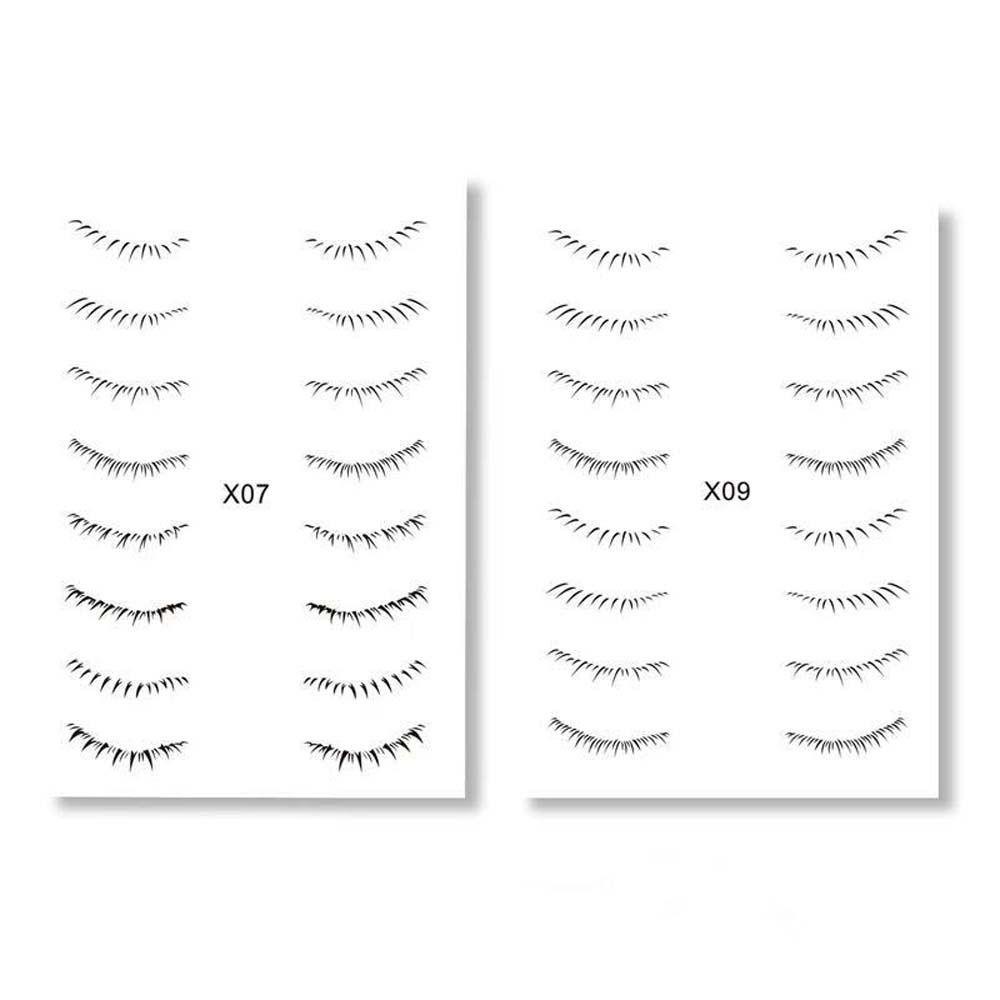 Dans Miếng Dán Hình Xăm Dưới Mi Tạm Thời Màu Đen