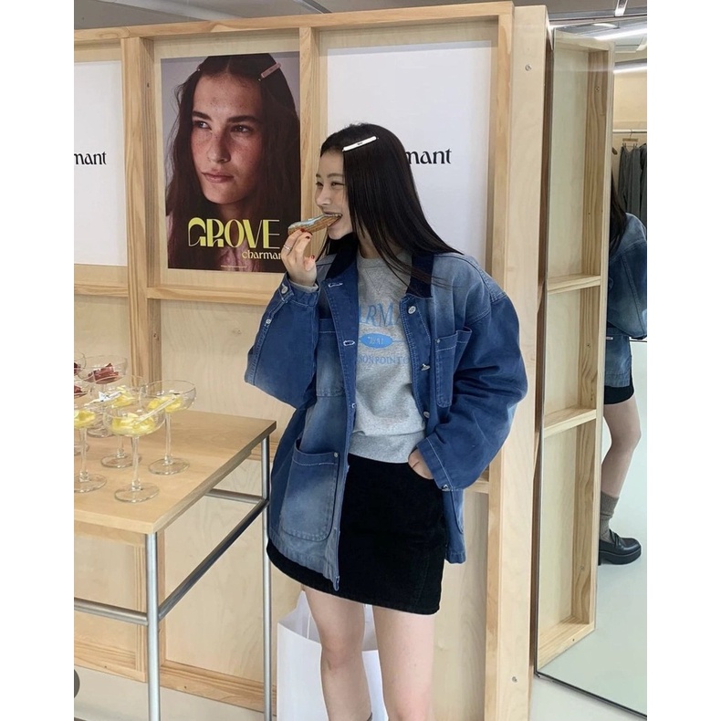 Hàng Có Sẵn Áo sweatshirt Nhung In Chữ Phong Cách jin zhiyan Thời Trang Thu Đông Mới Cho Nữ